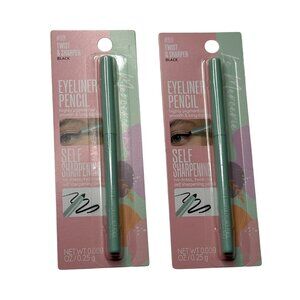 Le Mercerie Black Eyeliner Pencil Twist Sharpen Self Sharpening 2 Pack